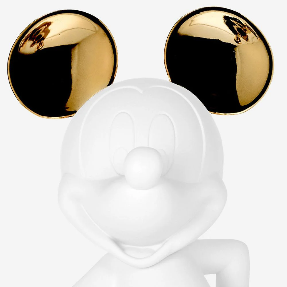 Mickey Mouse 12" Welcome Studio Figurine - White & Gold - Image 2