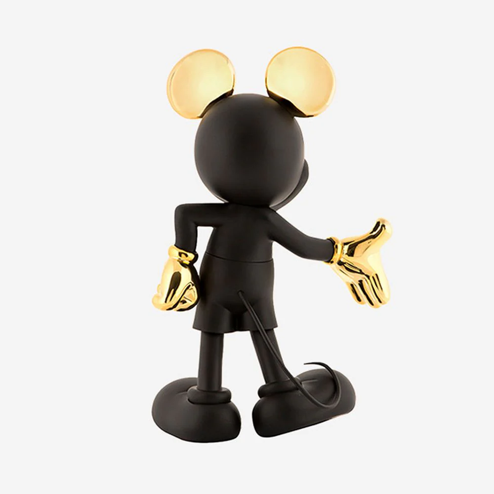 Mickey Mouse Welcome 12" Studio Figurine - Black & Gold - Image 6