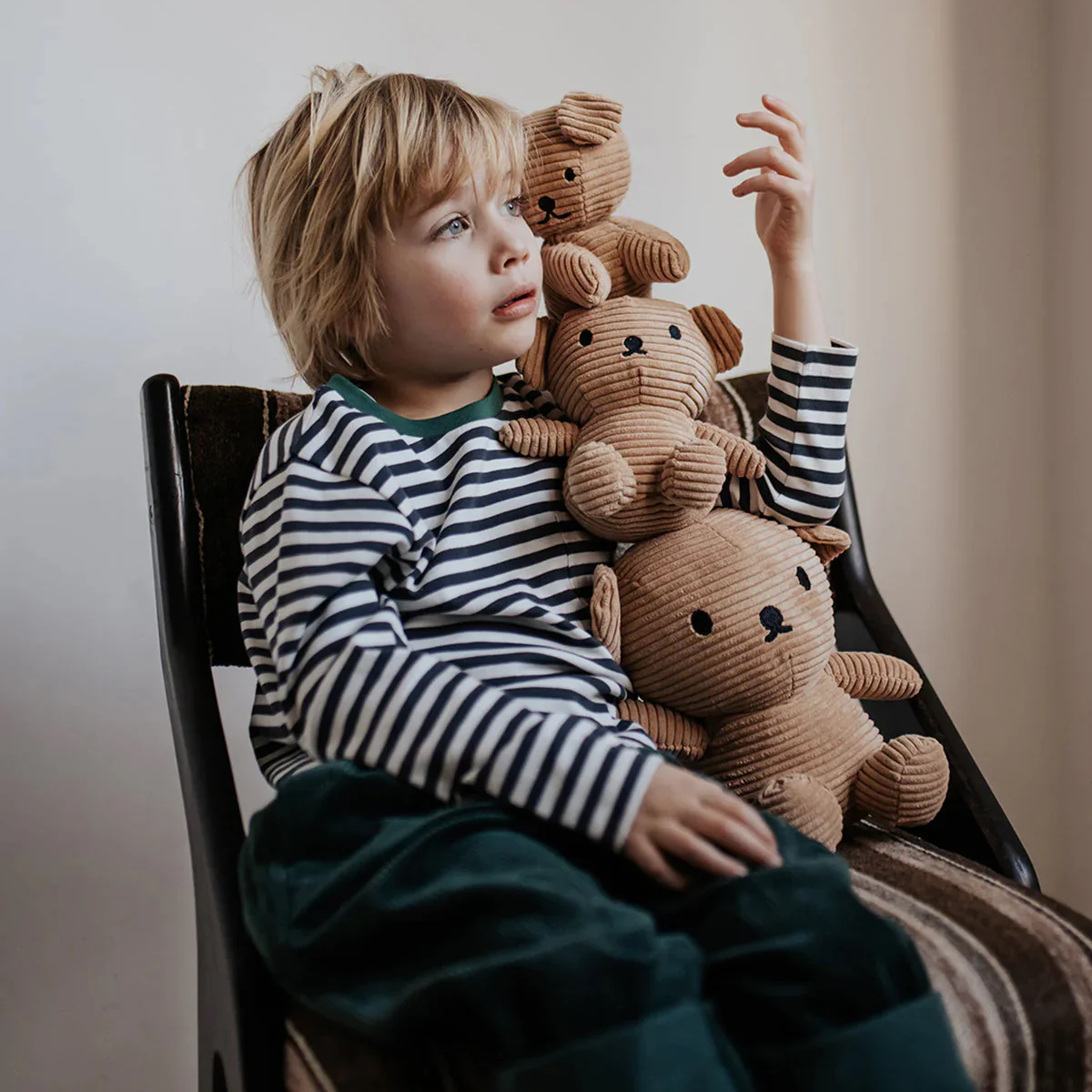 Miffy Boris Bear ECO Corduroy Brown - 7" - Image 3