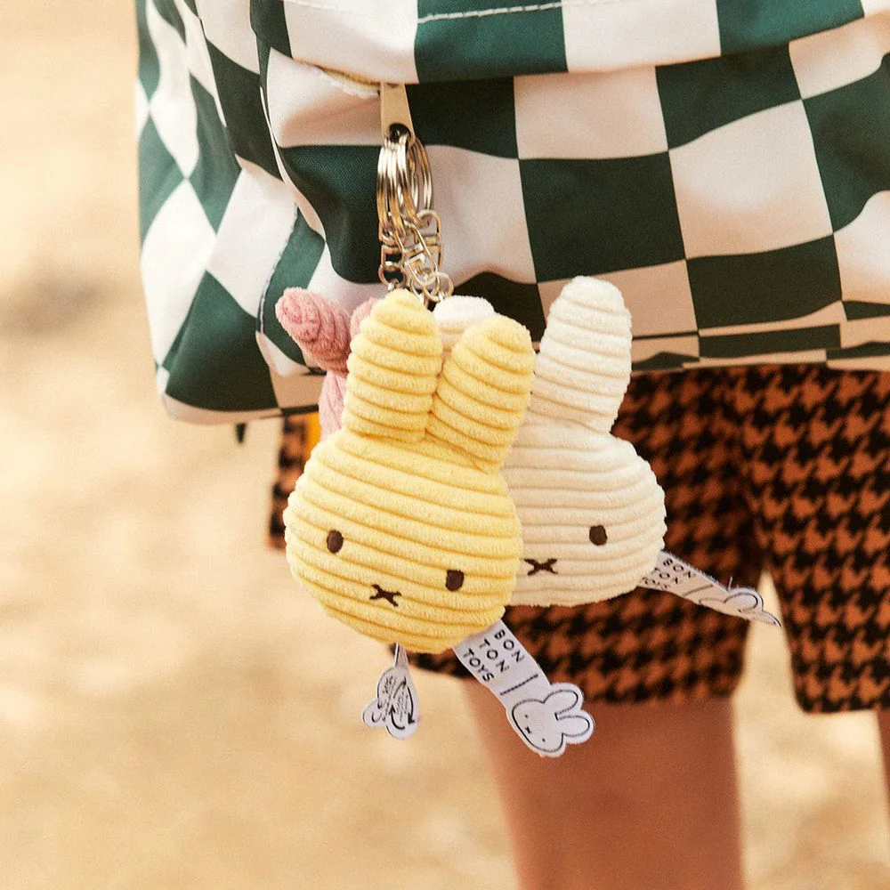 Miffy Flat ECO Corduroy Keychain - Olive Green - Image 3