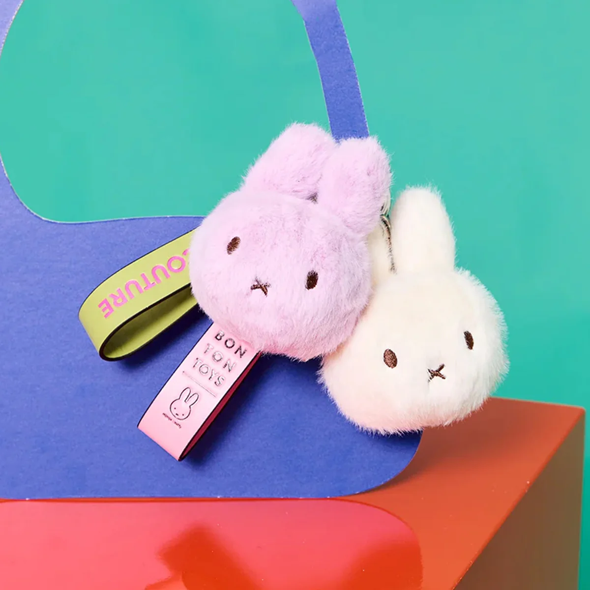 Miffy Off-White ECO Fuzzy Bag Charm - 4.5" - Image 2