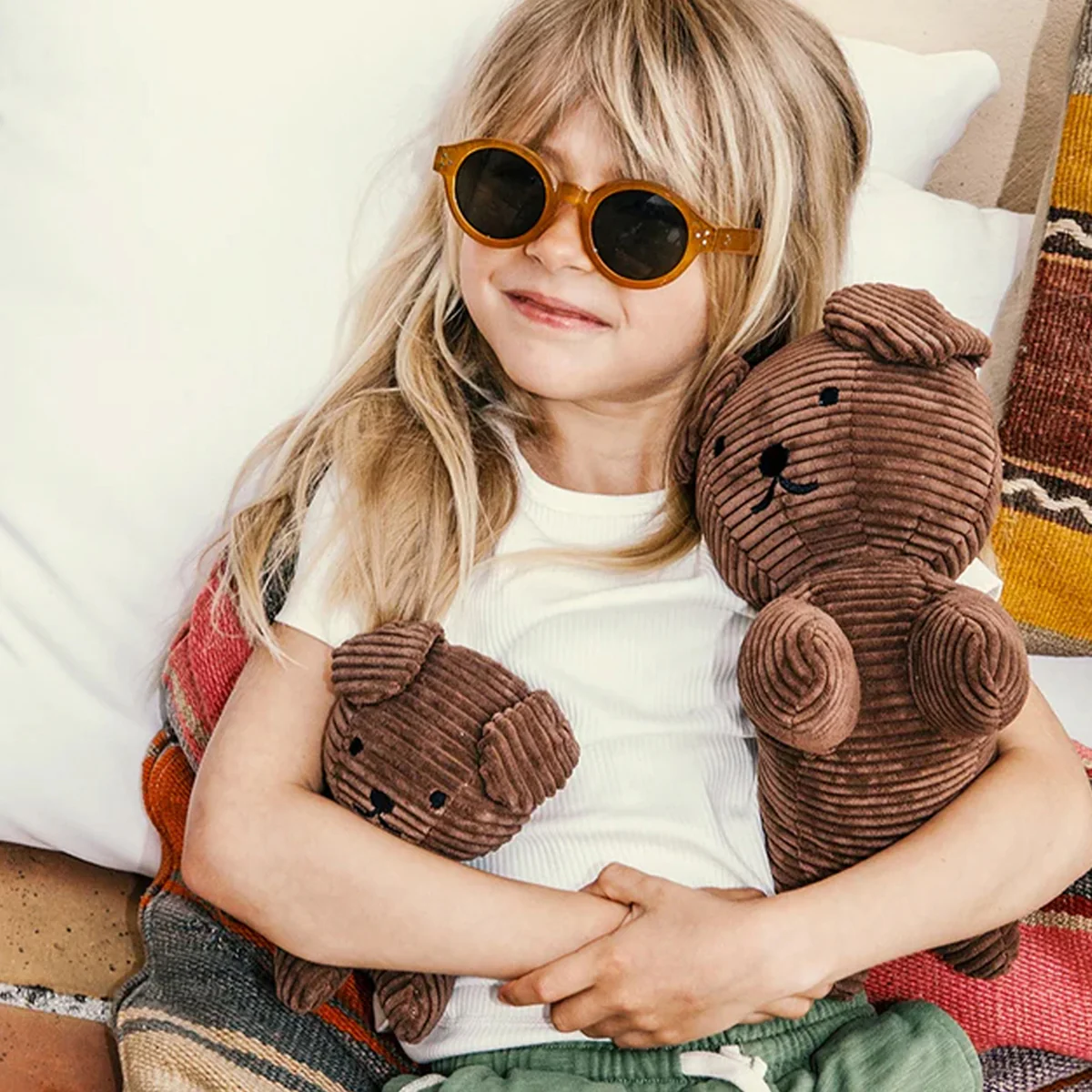 Miffy Snuffy ECO Corduroy Brown Plush - 8" - Image 2