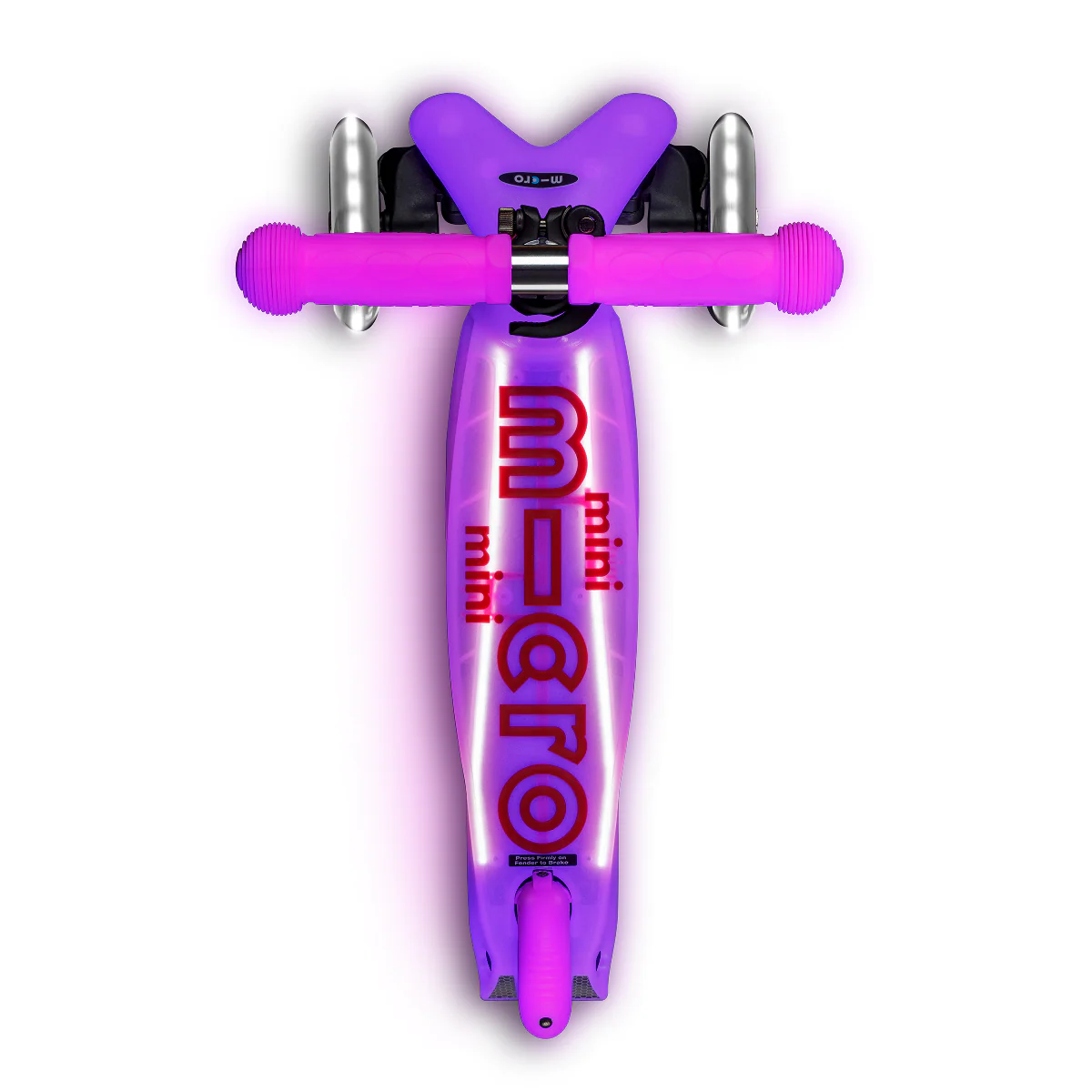Mini Deluxe Glow LED Plus Scooter - Frosty Pink - Image 5
