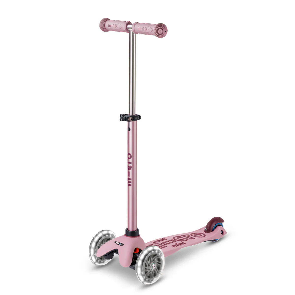 Mini Deluxe Rock & Go LED Scooter - Dusty Rose - Image 4