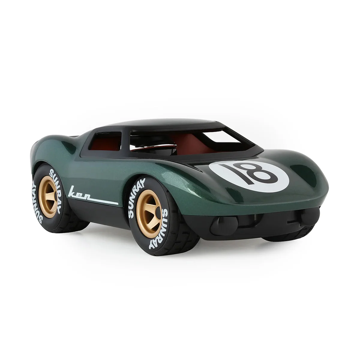 Mini Ken Rogers Toy Car - Metallic Green