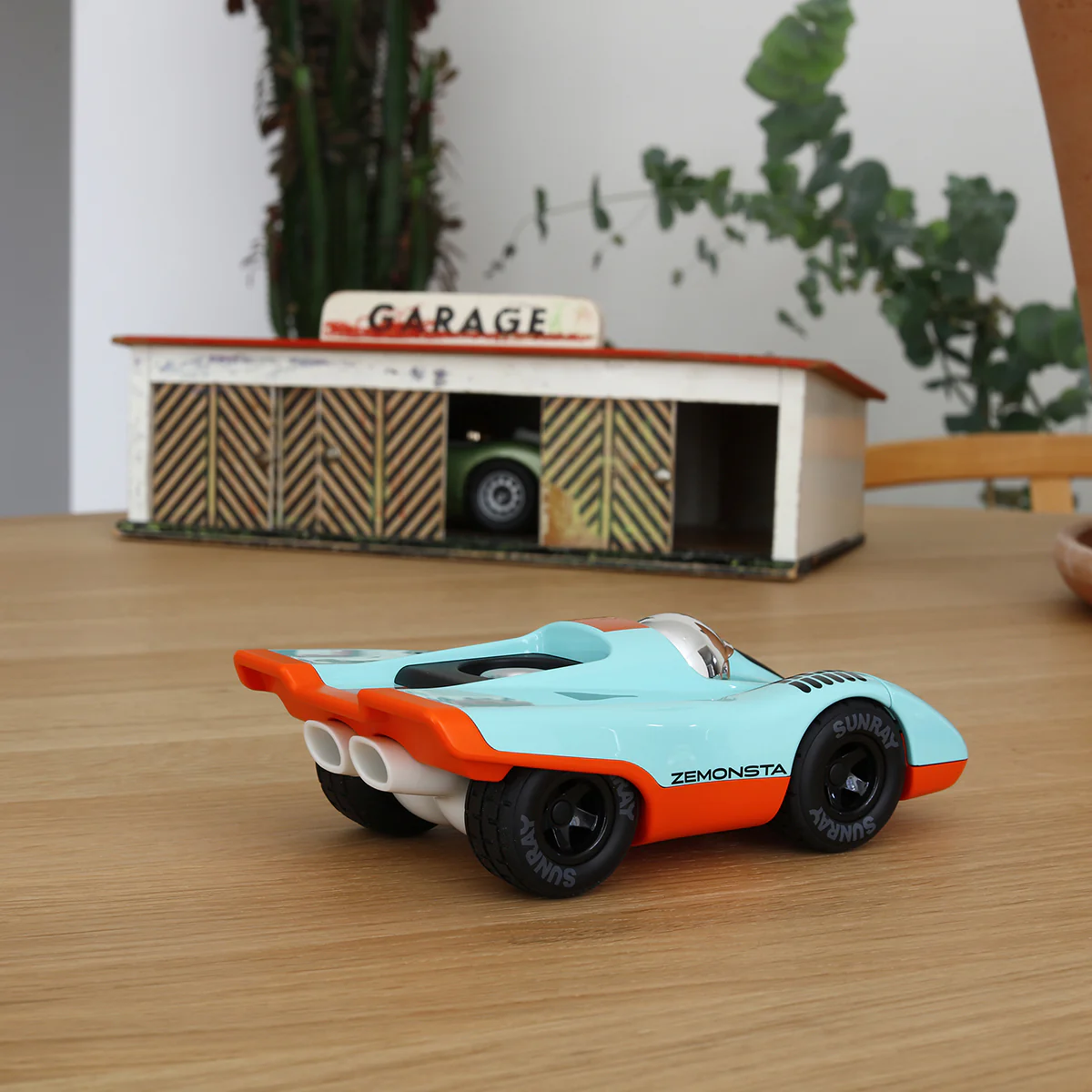 Mini Zemonsta Klaus Toy Car - Blue/Orange - Image 3
