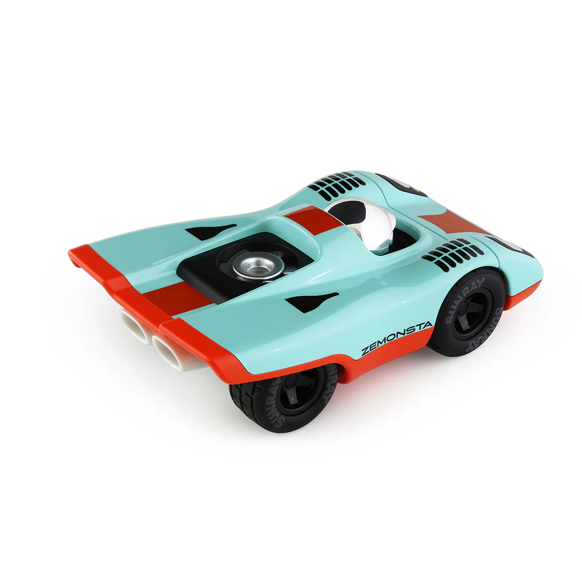Mini Zemonsta Klaus Toy Car - Blue/Orange - Image 4