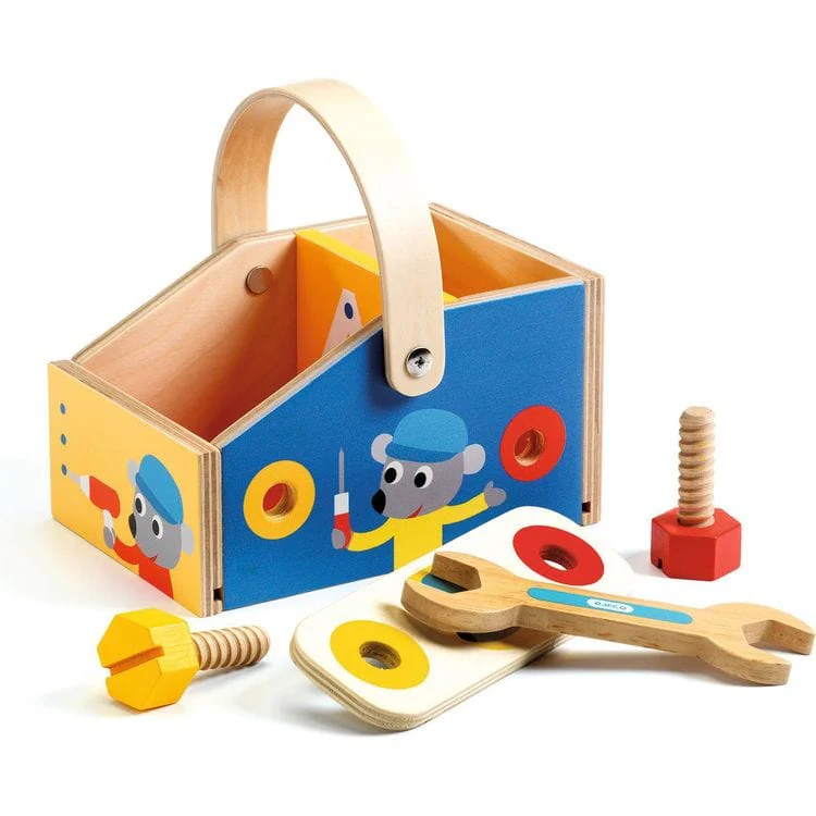 Minibrico Pretend Play Wooden Toolbox - Image 2