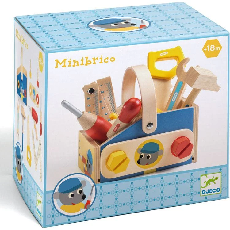Minibrico Pretend Play Wooden Toolbox - Image 4