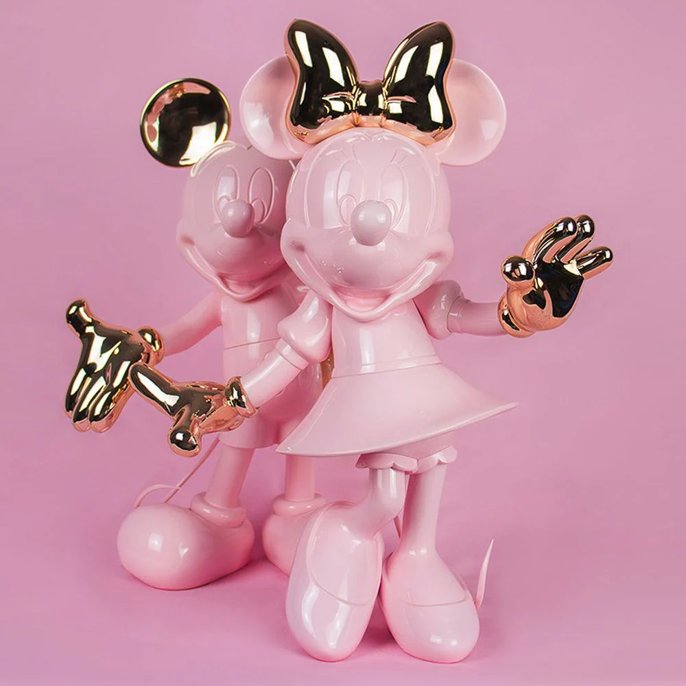 Minnie Mouse 12" Welcome Studio Figurine - Pastel Pink & Rose Gold - Image 4