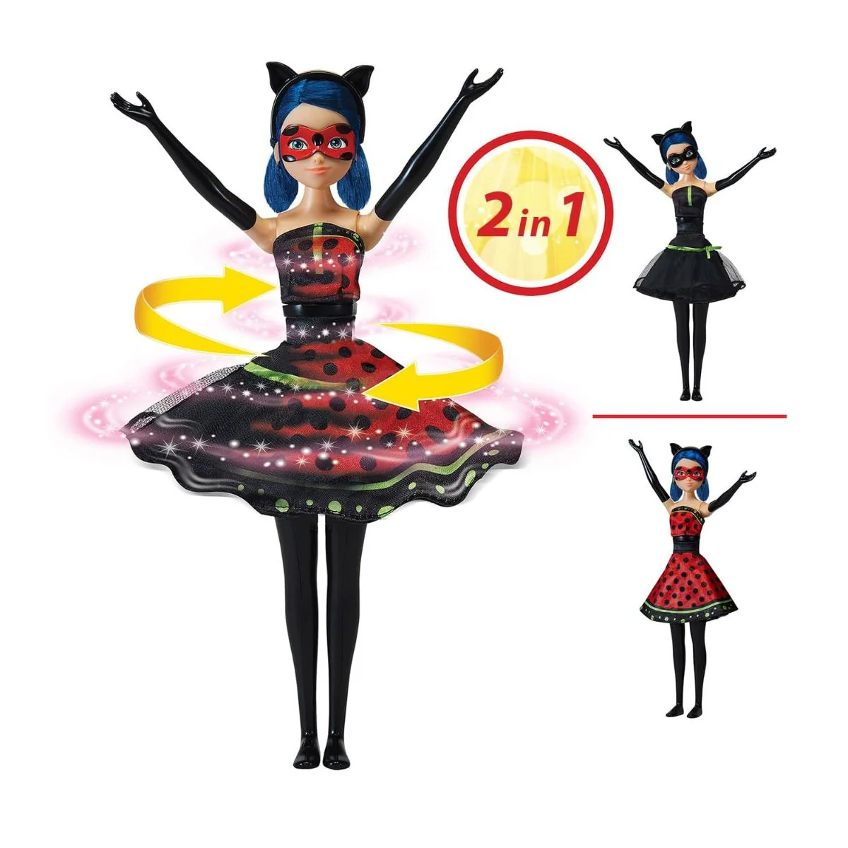 Miraculous Ladybug Hero Switch Transformation Doll 10" - Image 3