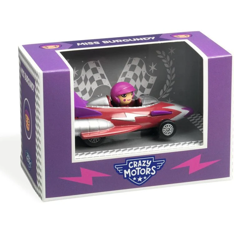 Miss Burgundy Crazy Motors Car Toy - Image 2