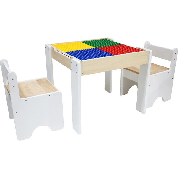 Multi-Activity Table with Reversible Tabletop & Chairs Set - Image 2