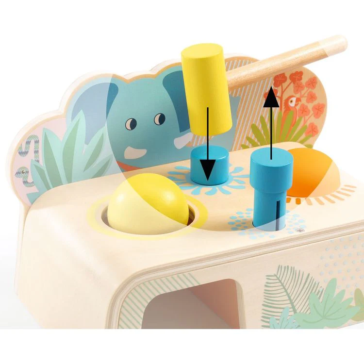 Multi Tap Hammer Wooden Toy - Image 2