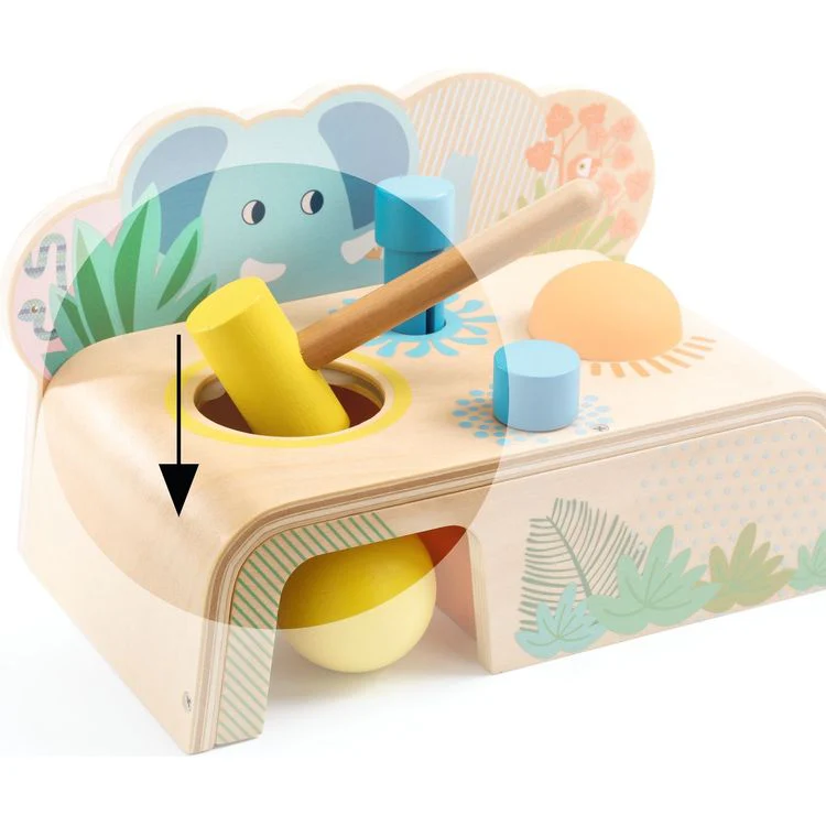 Multi Tap Hammer Wooden Toy - Image 3
