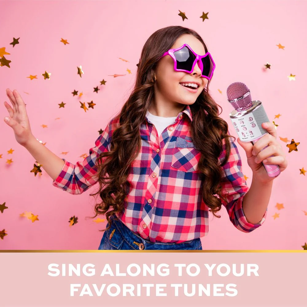 Musical Microphone Rhinestone Bluetooth Broadcaster - Image 3