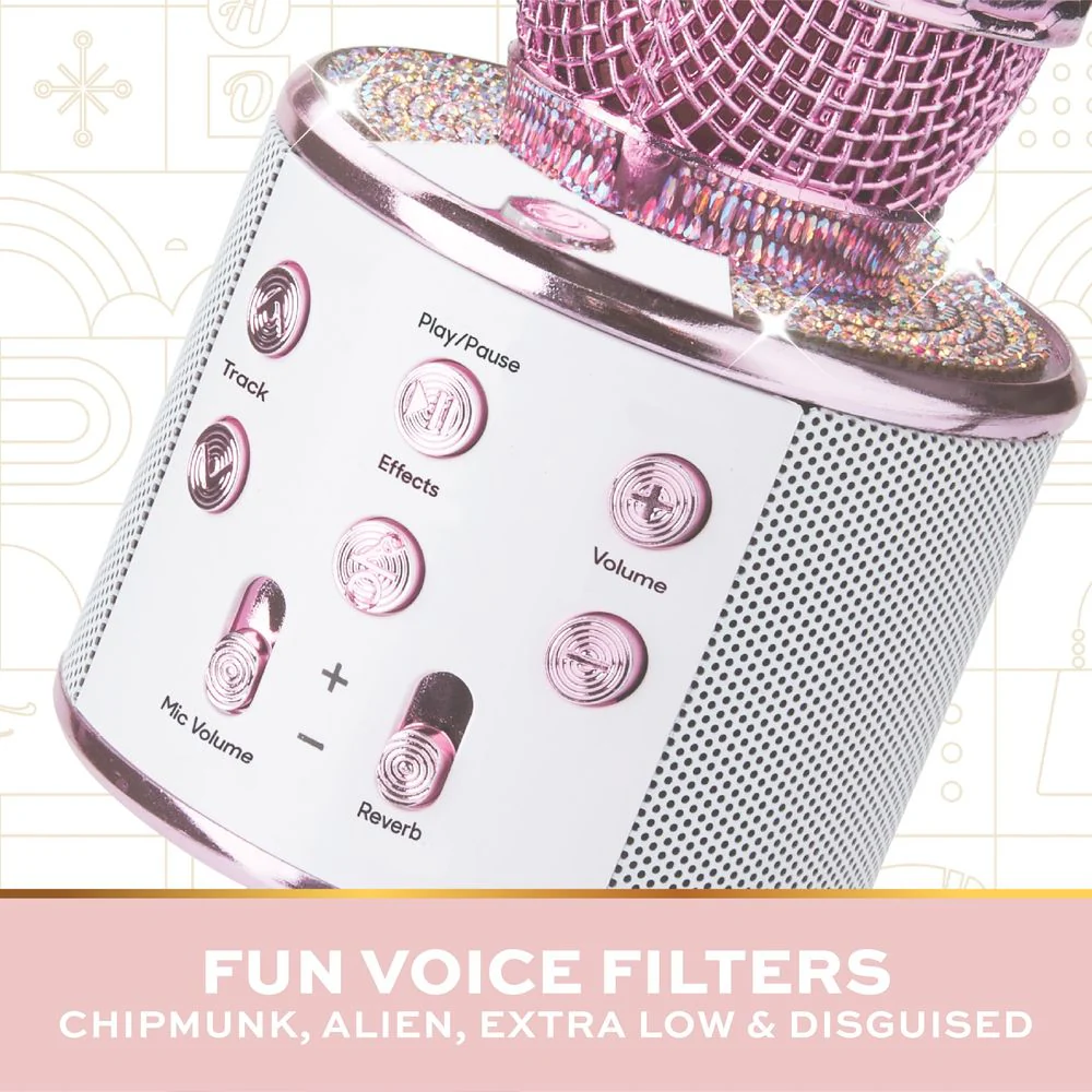Musical Microphone Rhinestone Bluetooth Broadcaster - Image 4