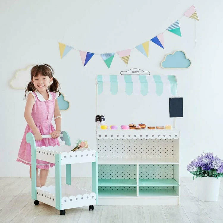 My Dream Bakery Shop Dessert Stand - White/Mint - Image 2