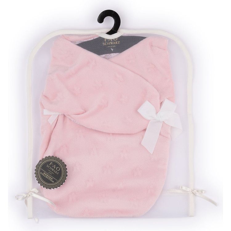 My FAO Doll Swaddle - Pink Stars - Image 4