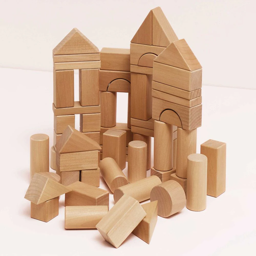 Natural Wood Building Blocks - Image 2