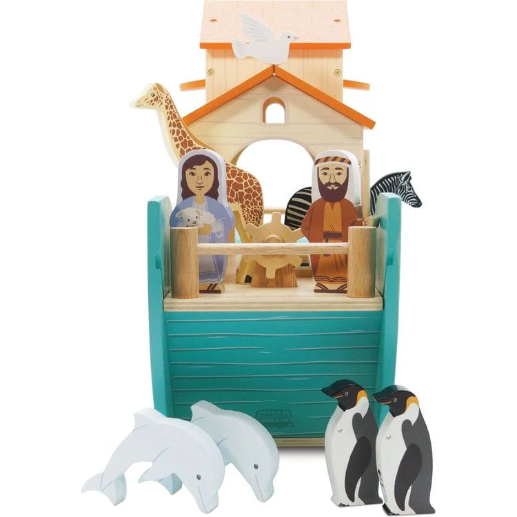 Noah’s Great Wooden Ark & Animals - 23 Pieces - Image 3