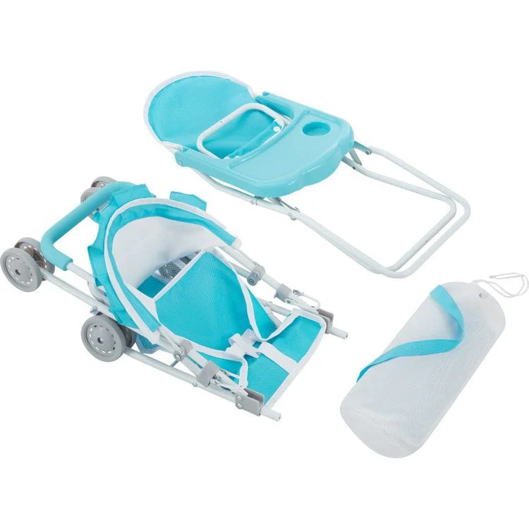 Olivia's Little World Baby Doll 3 Piece Nursery Set - Blue - Image 10