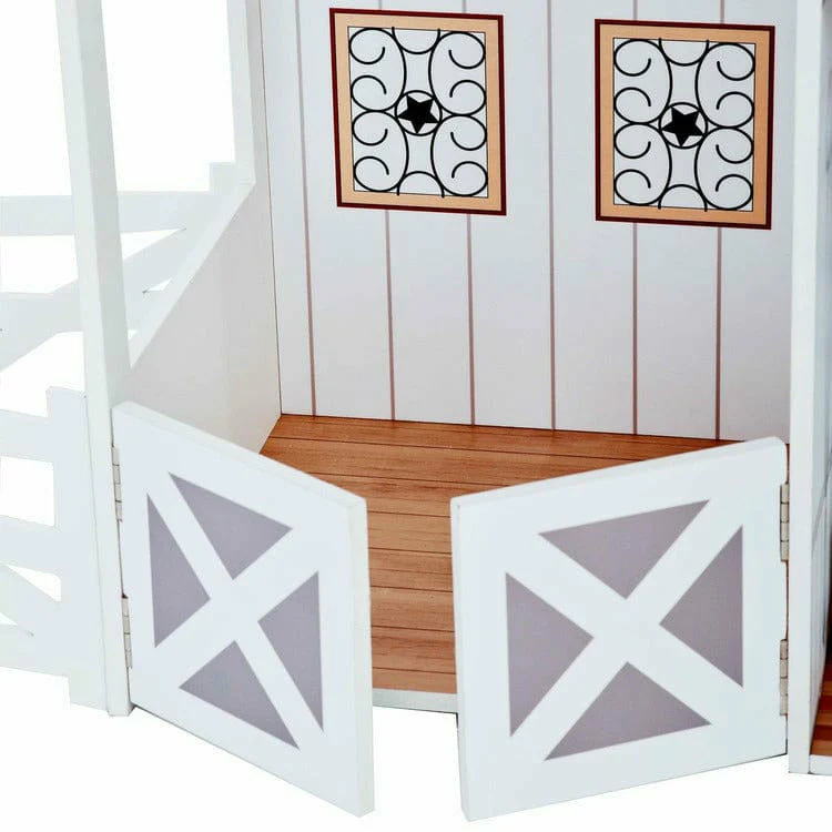 Dreamland Farm House Dollhouse - White / Grey - Image 6