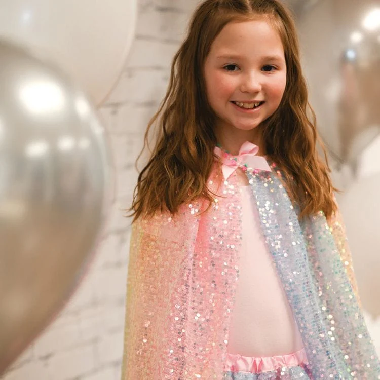 Ombre Sequin Cape - Size 4-6 Years - Image 2