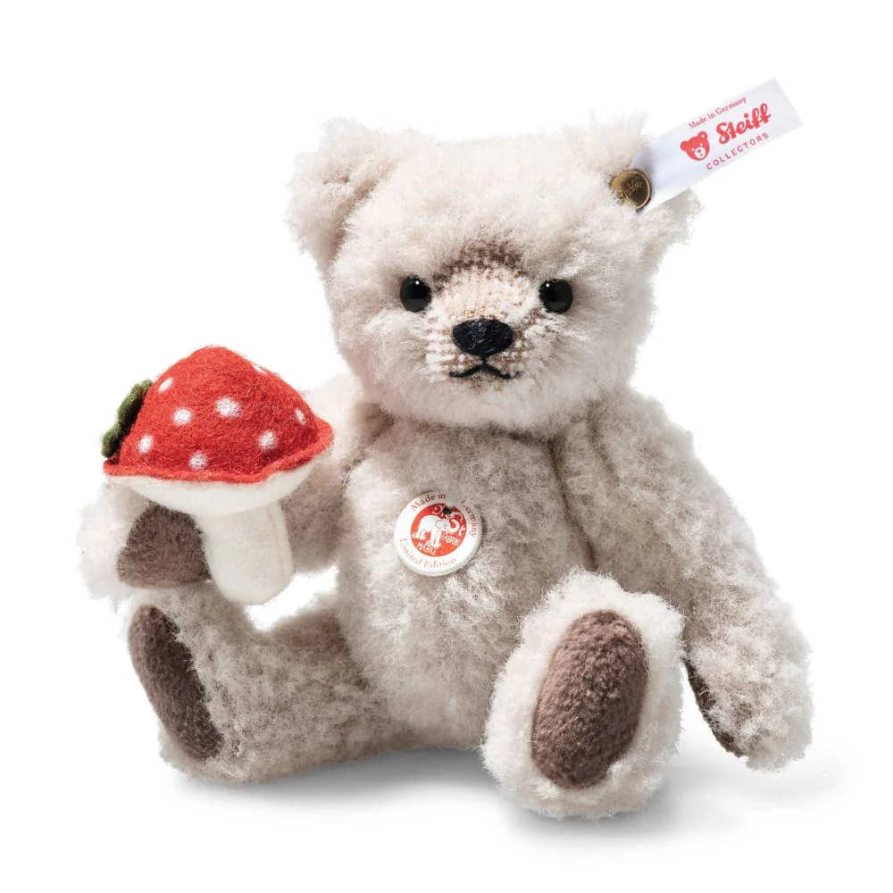 Teddy Bear with Mushroom Good Luck Charm Limited Edition