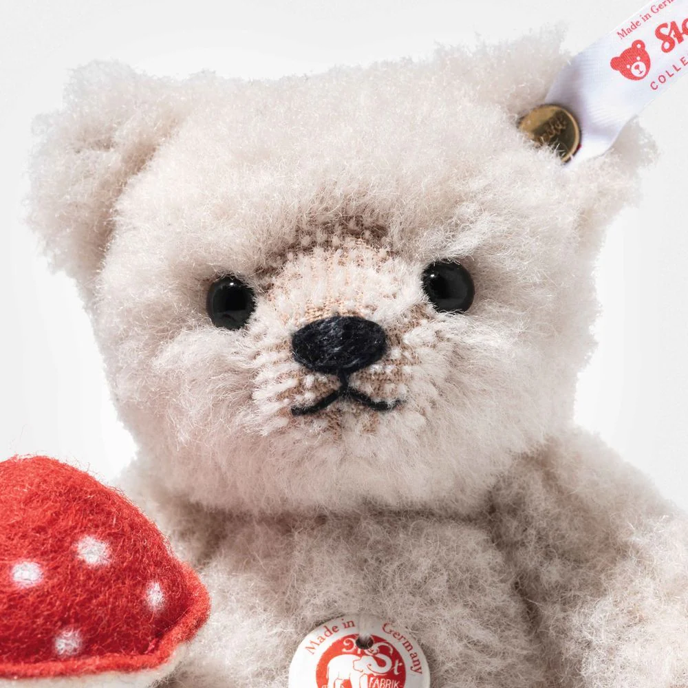 Teddy Bear with Mushroom Good Luck Charm Limited Edition - Image 2