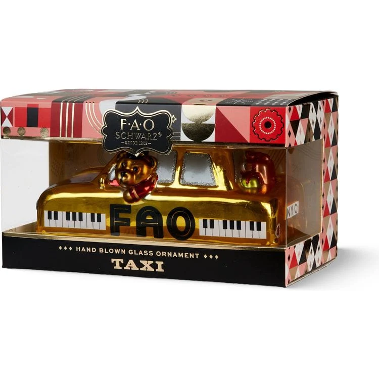FAO Taxi Glass Ornament - Image 6