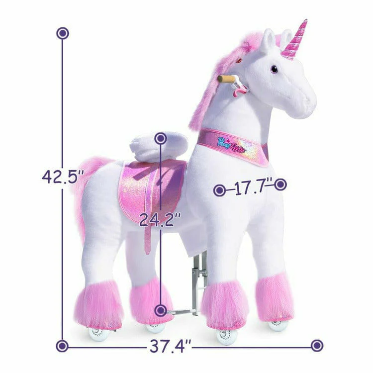Pink Model U Ride-On Unicorn - 7+ Years - Image 4