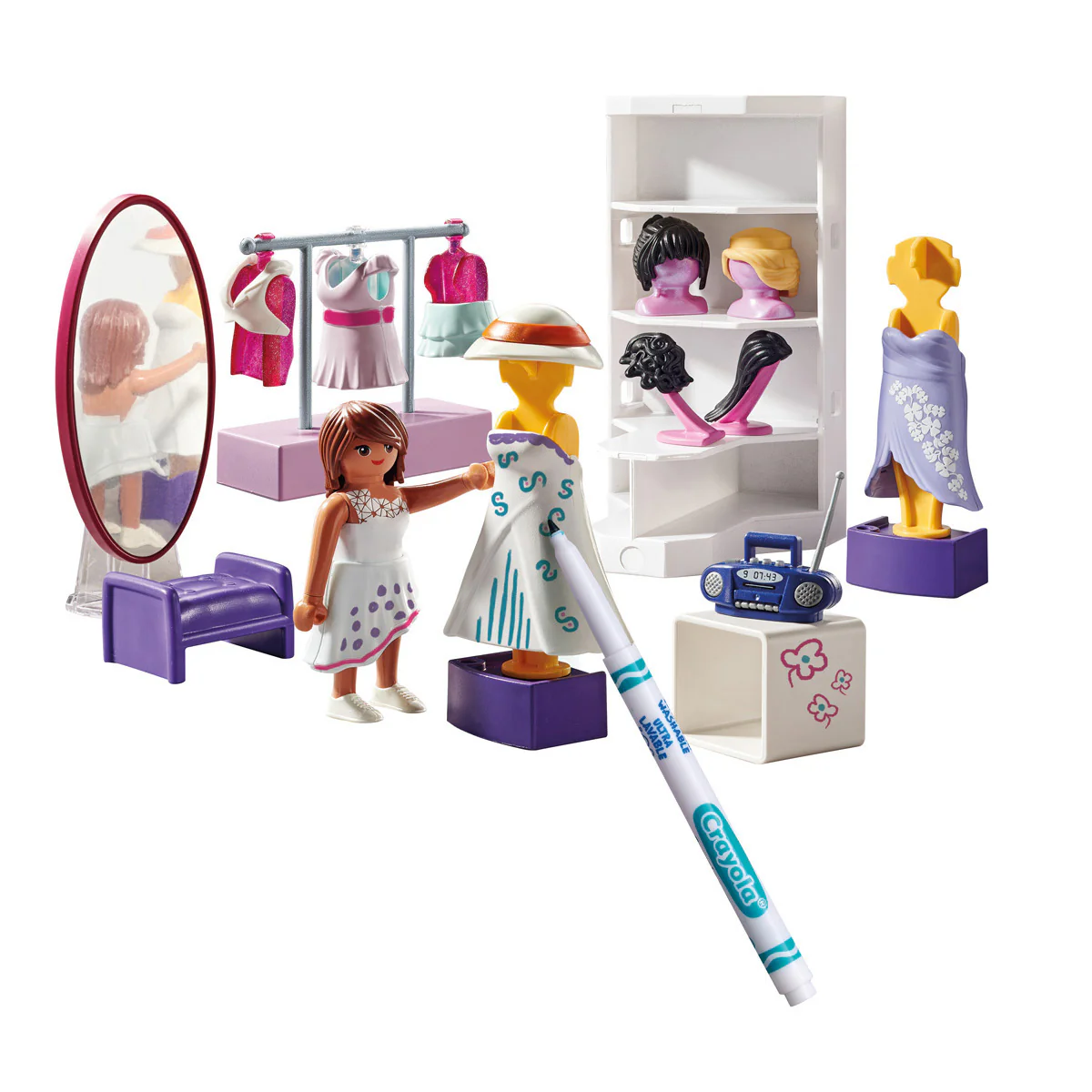 PLAYMOBIL Color: Dressing Room Playset