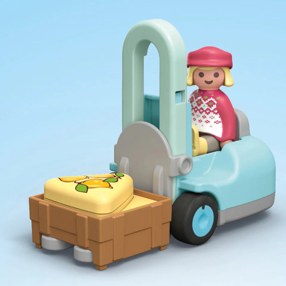 Playmobil Junior: Organic Market Stall & Forklift - Image 3
