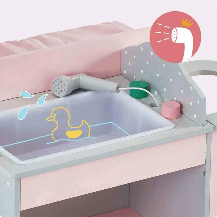 Polka Dots Princess Baby Doll Changing Station - Image 8