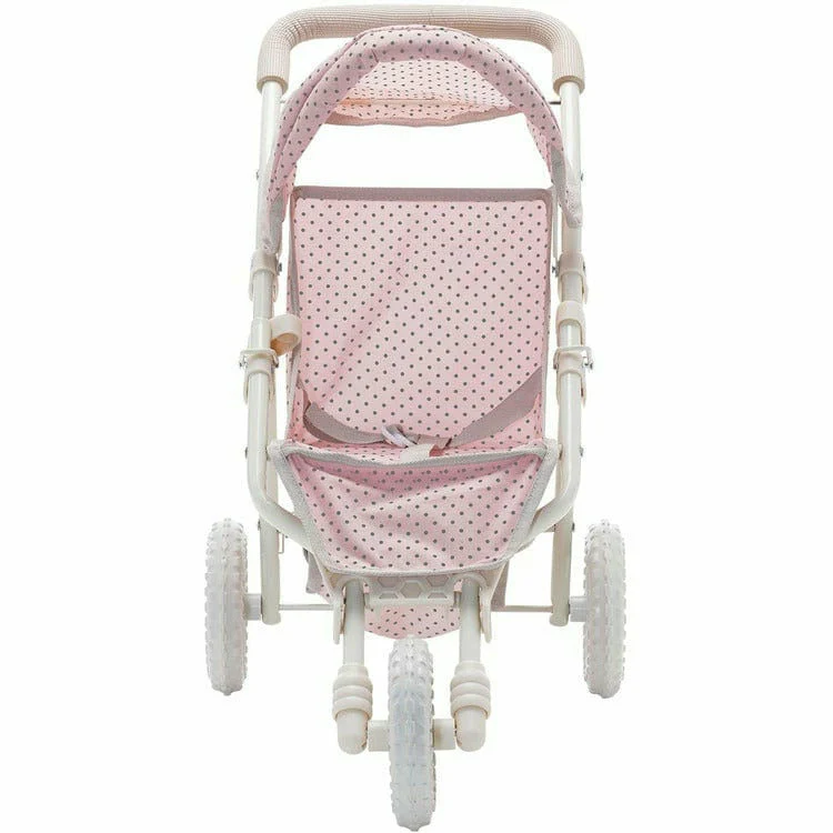 Polka Dots Princess Baby Doll Jogging Stroller - Pink - Image 4