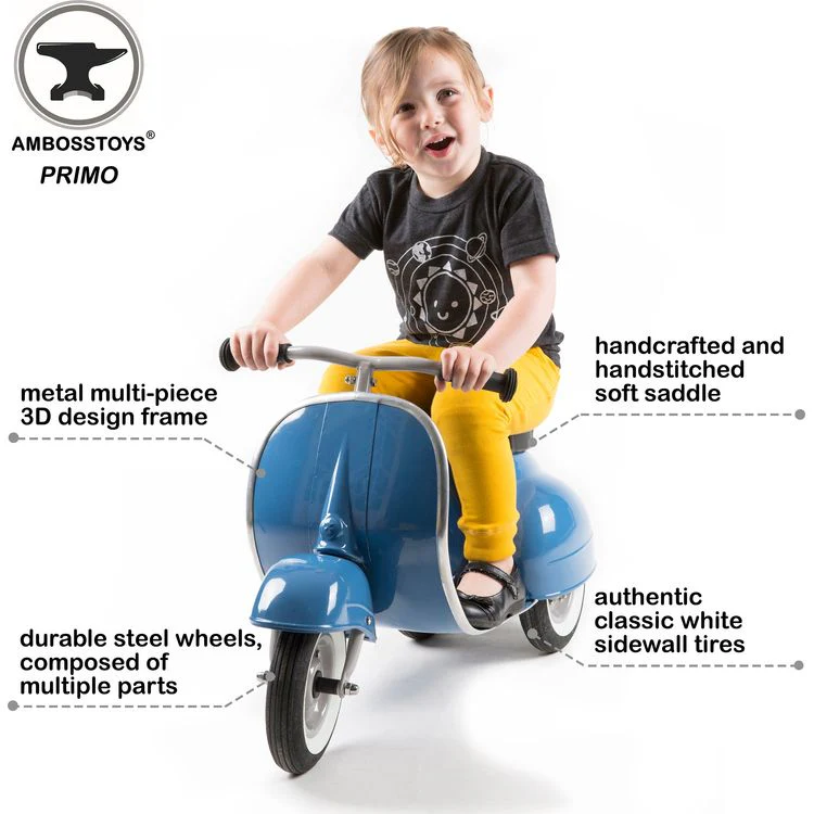 Primo Classic Ride-On Scooter - Blue - Image 10