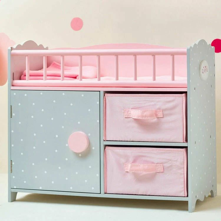 Princess Baby Doll Crib with Cabinet and Cubby - Image 3