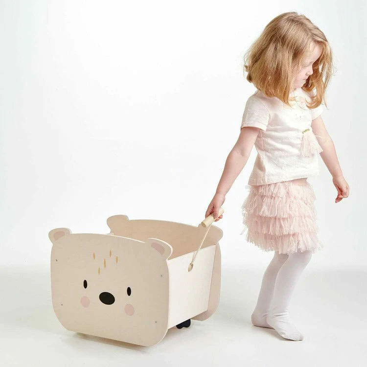 Pull Along Bear Cart - Image 2