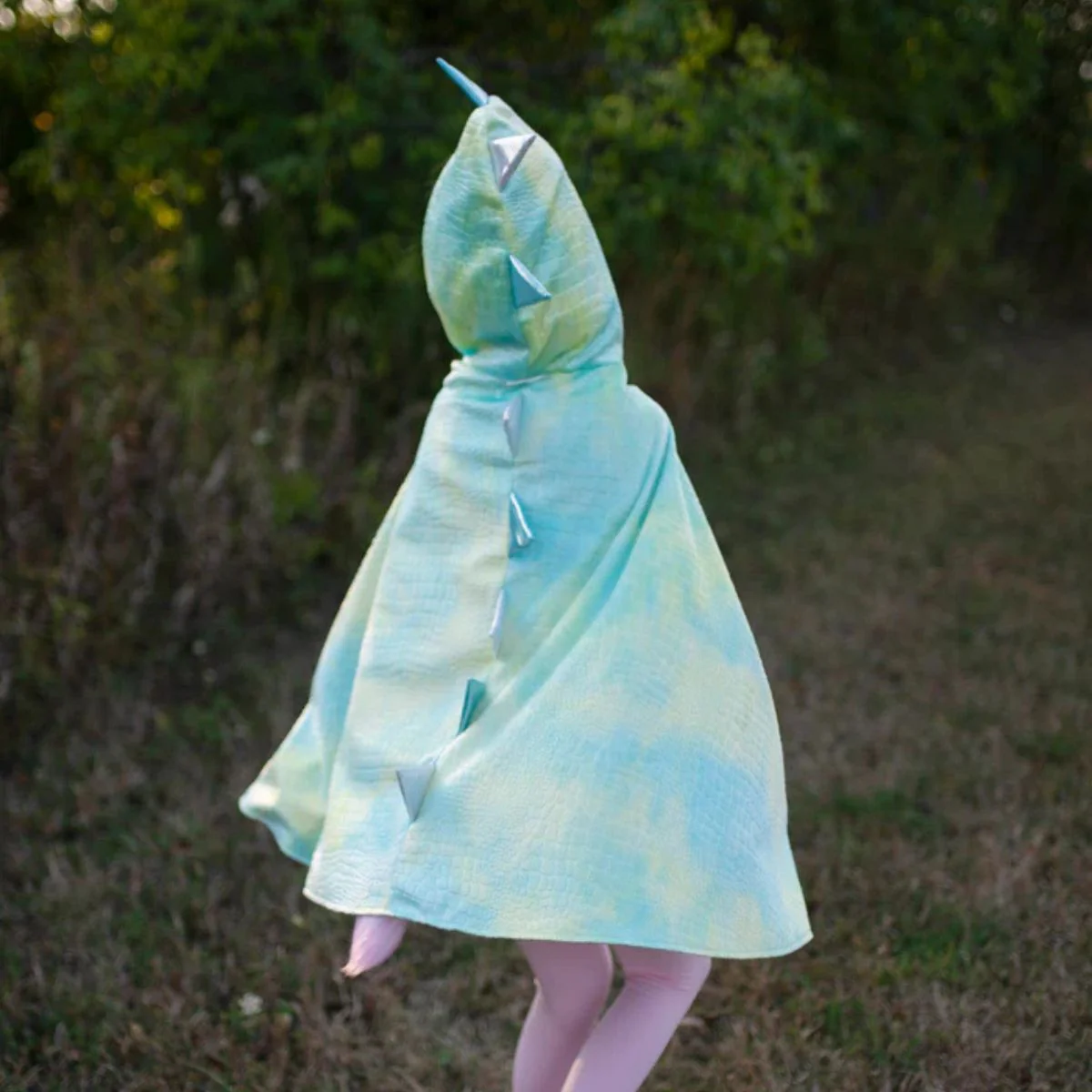 Rainbow Reversible Unicorn Dragon Cape - Size 5-6 Years - Image 2