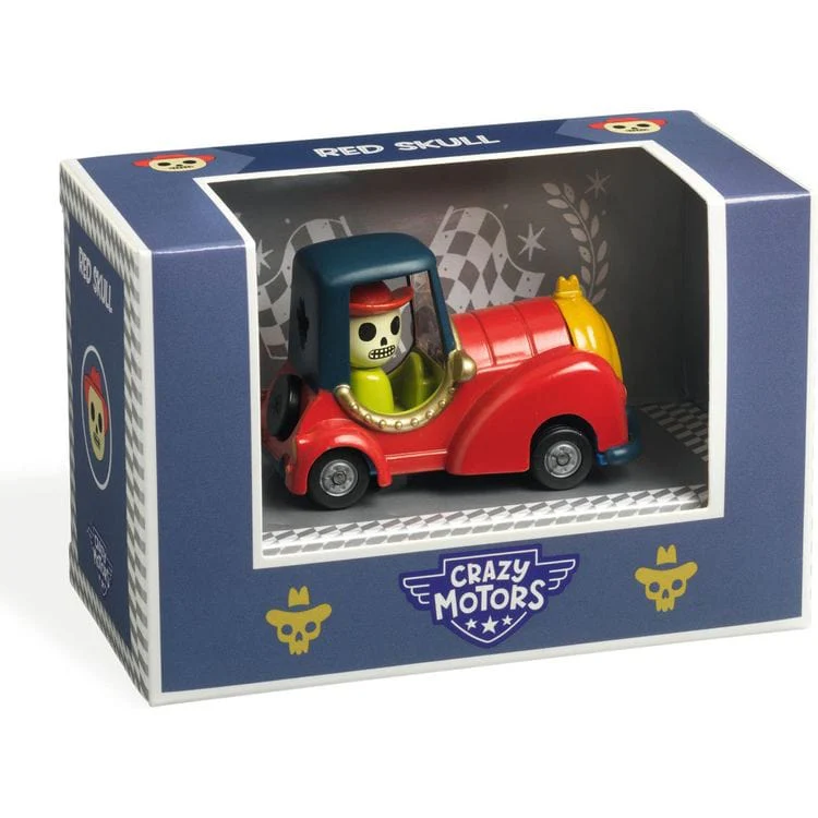 Red Skully Crazy Motors Car Toy - Image 2