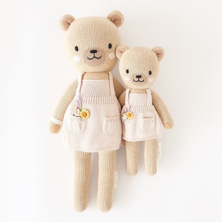 Regular 20" Goldie the Honey Bear Hand-Knit Doll - Image 3