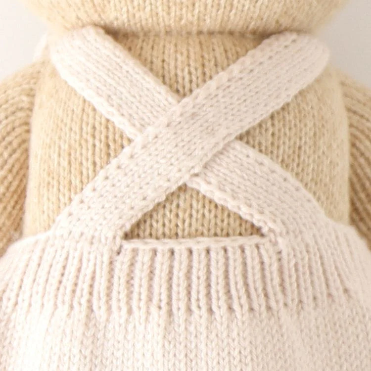 Regular 20" Goldie the Honey Bear Hand-Knit Doll - Image 4