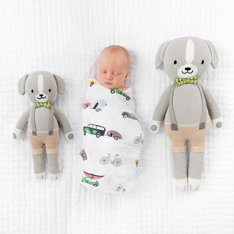 Regular 20" Noah the Dog Hand-Knit Doll - Image 2