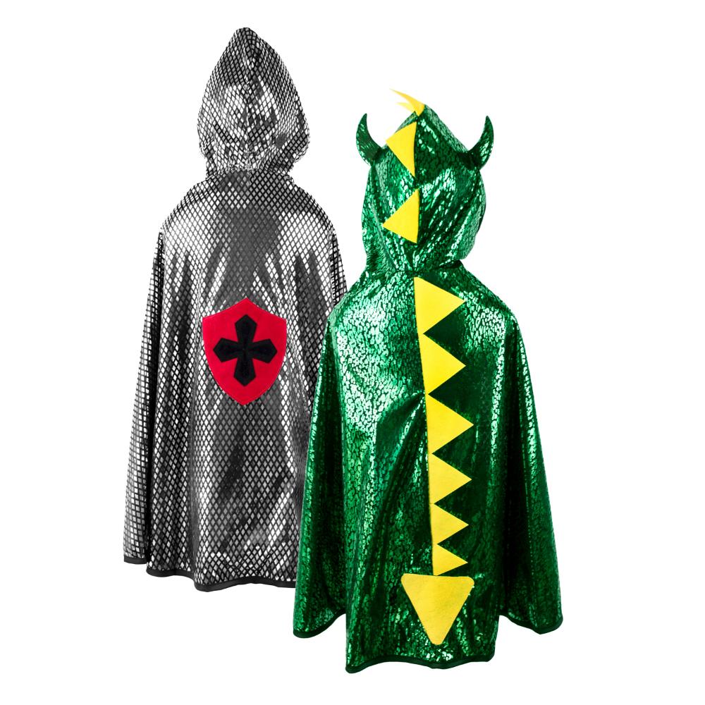 Reversible Dragon/Knight Cape - Size 5-6 Years