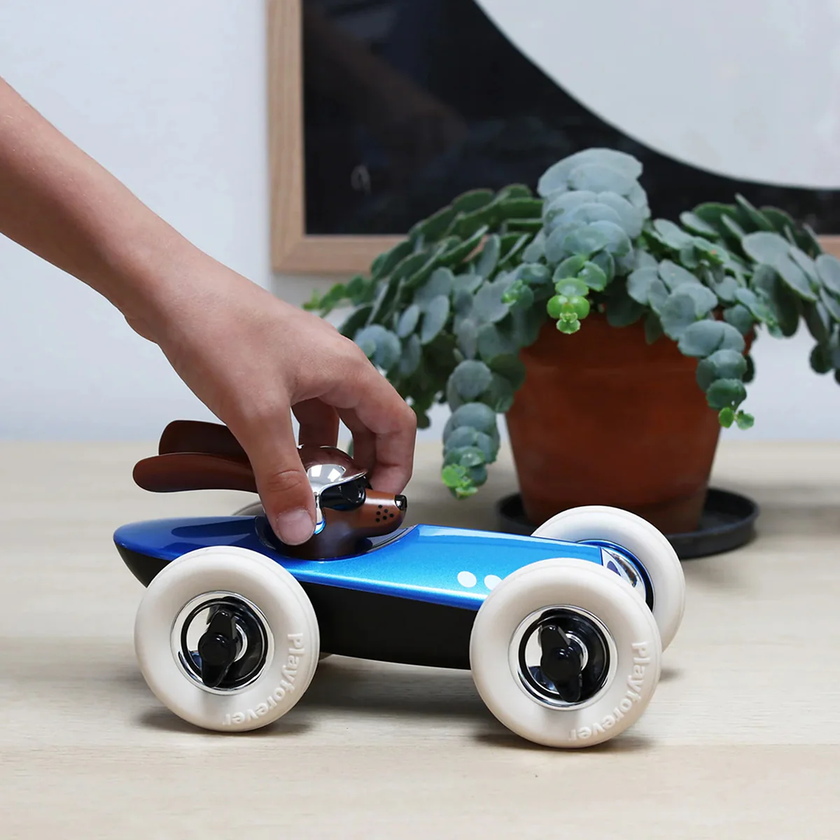 Rufus Bertie Toy Car - Blue - Image 2