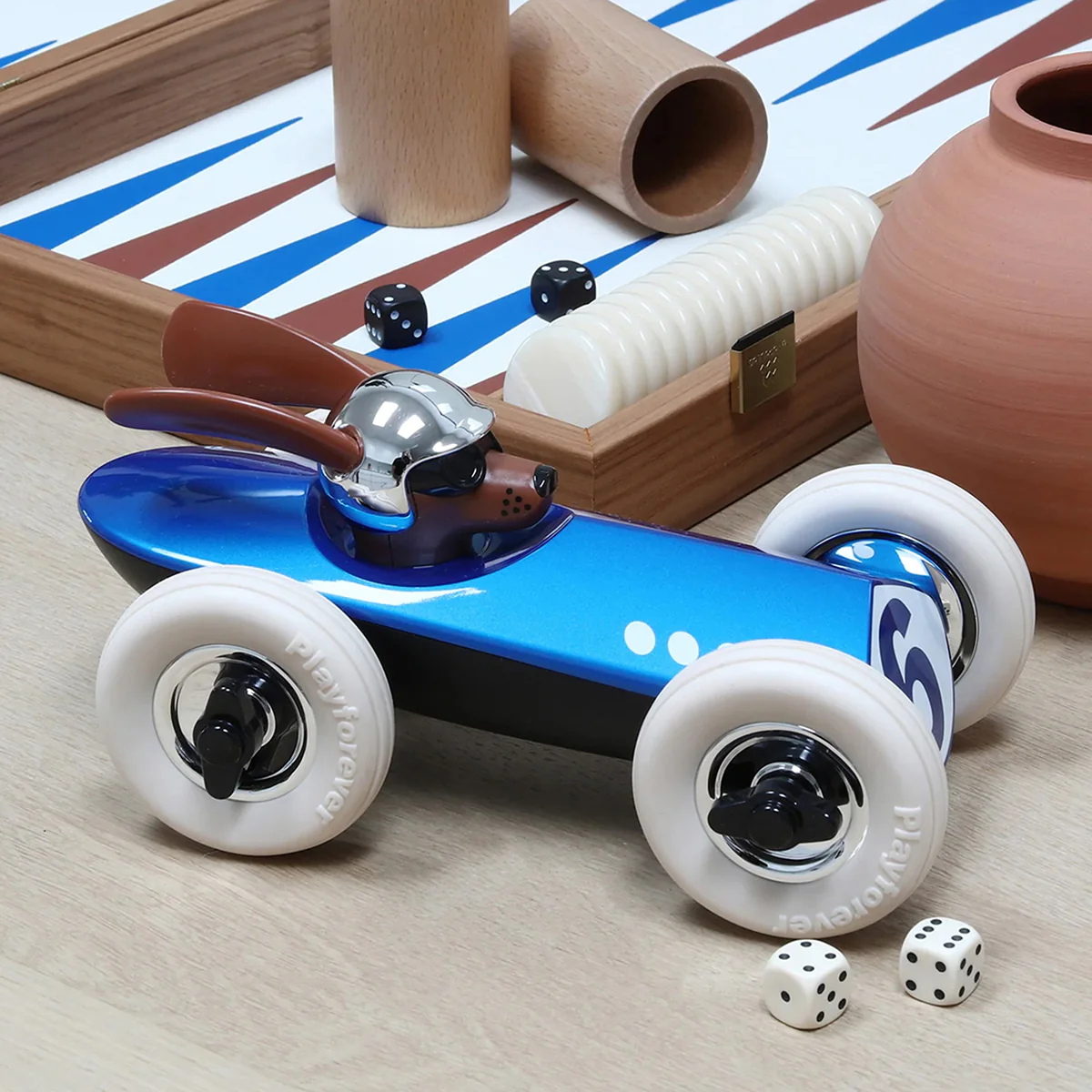 Rufus Bertie Toy Car - Blue - Image 3