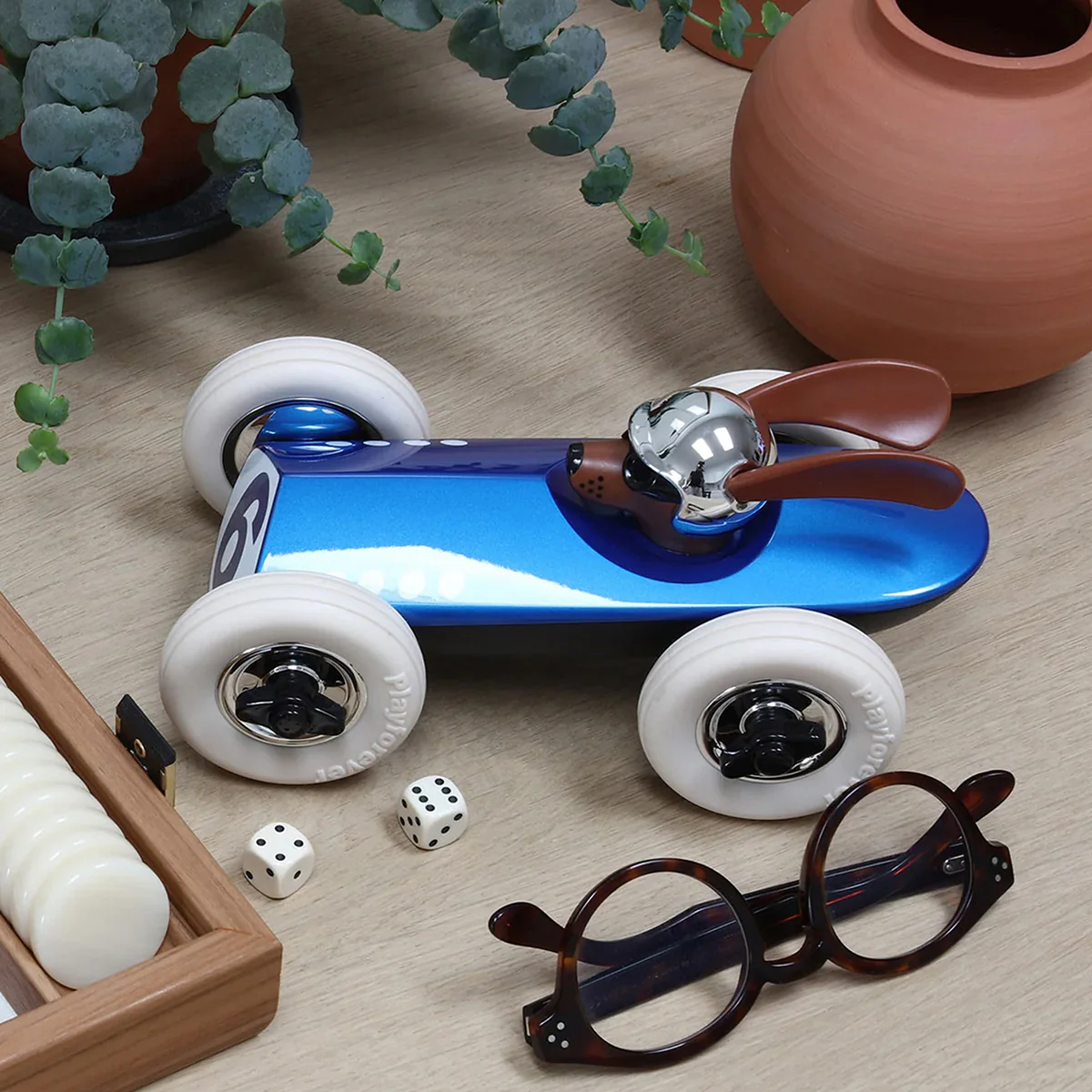 Rufus Bertie Toy Car - Blue - Image 5