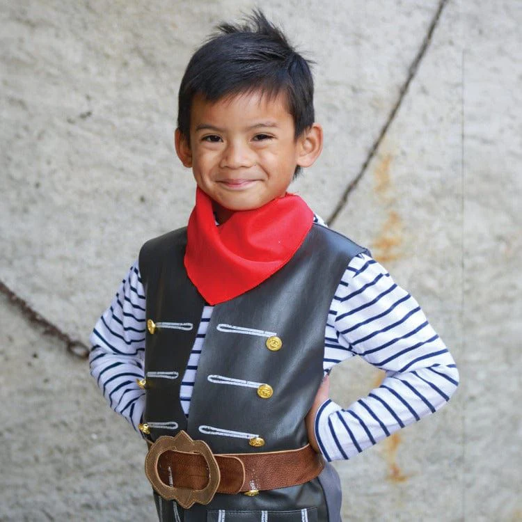 Skully Pirate Vest, Belt & Scarf- Size 3-4 Years - Image 2