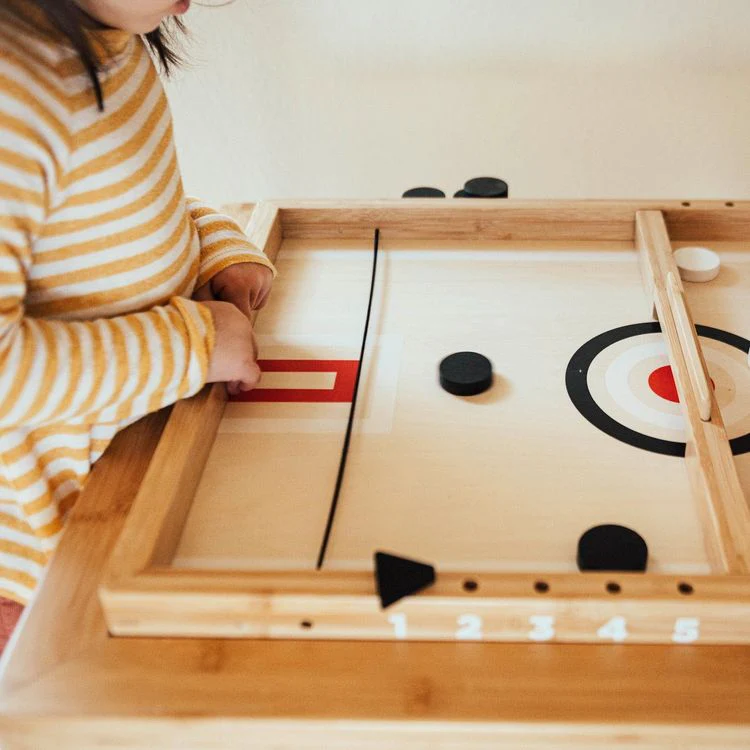 Sling-A-Ling Wooden Table Hockey Game - Image 3
